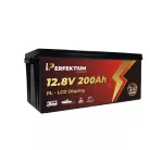 Perfektium PL Serie 12.8V 200Ah Lithium LiFePO4 Batterie (integriertes BMS und LCD-Display) für Solarsysteme, Wohnmobile, Boote