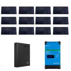   PRO02 csomag 51.2V 5kWh LiFePO4 szigetüzemű napelemes rendszer 3000VA inverter