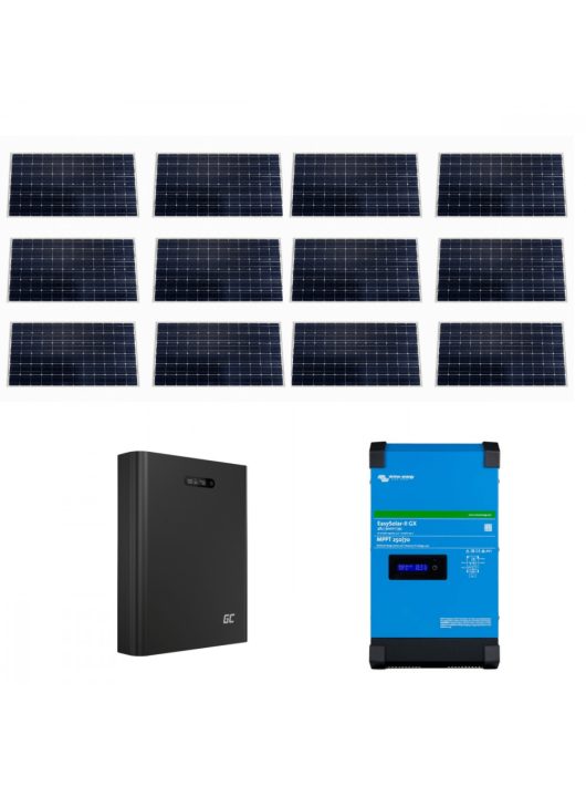 PRO02 csomag 51.2V 5kWh LiFePO4 szigetüzemű napelemes rendszer 3000VA inverter
