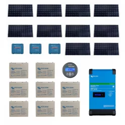   PRO04 Szigetüzemű napelemes rendszer Victron Energy EasySolar-II 48V 3000VA, 200Ah AGM szolár vagy LiFePO4 akkumulátor