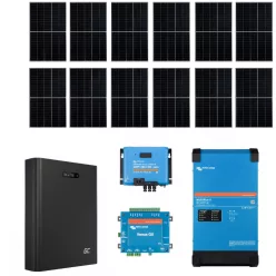   PRO06 Szigetüzemű napelemes rendszer Victron Energy Multiplus-II 48V 3000VA, 5kWh energiatárolóval