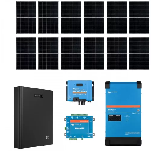 PRO06 Szigetüzemű napelemes rendszer Victron Energy Multiplus-II 48V 3000VA, 5kWh energiatárolóval