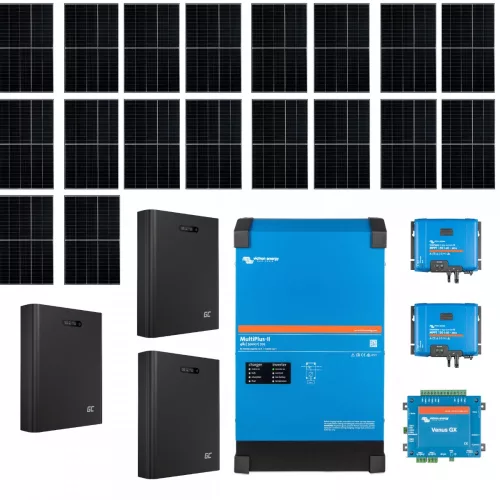 PRO07 Szigetüzemű napelemes rendszer Victron Energy Multiplus-II 48V 5000VA, 15kWh energiatárolóval