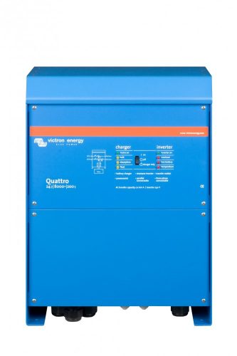 Victron Energy Quattro 24V 8000VA/6500W inverter beépített akkumulátortöltővel