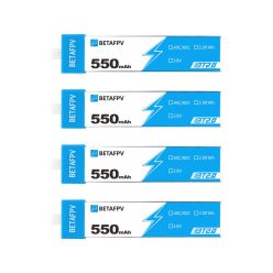 BetaFPV BT2.0 550mAh Battery Pack (4 pcs), 3.8 V