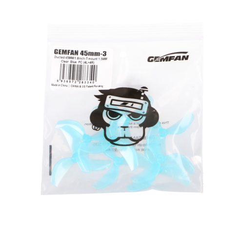 Gemfan 45mm three-blade propeller blue | Drone propeller | 8 pcs