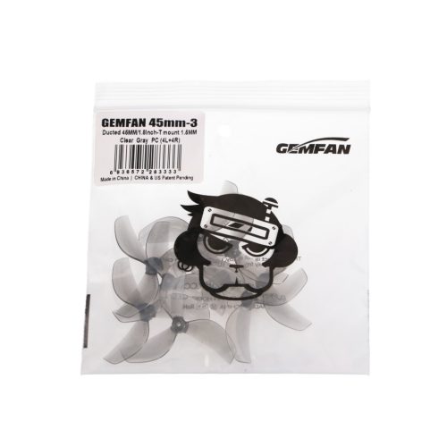 Gemfan 45mm three-blade propeller gray | Drone propeller | 8 pcs