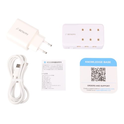 BetaFPV 6 portos 1S töltő tápegységgel drón akkumulátorokhoz