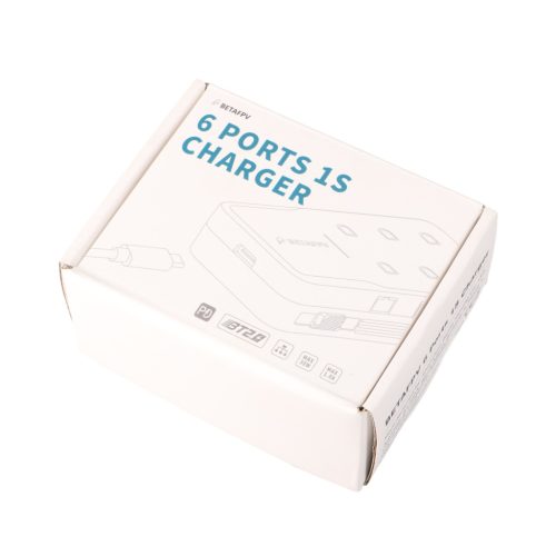 BetaFPV 6 portos 1S töltő tápegységgel drón akkumulátorokhoz