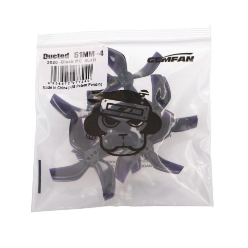 Gemfan 2020 four-blade propeller black | Drone propeller | 8 pcs