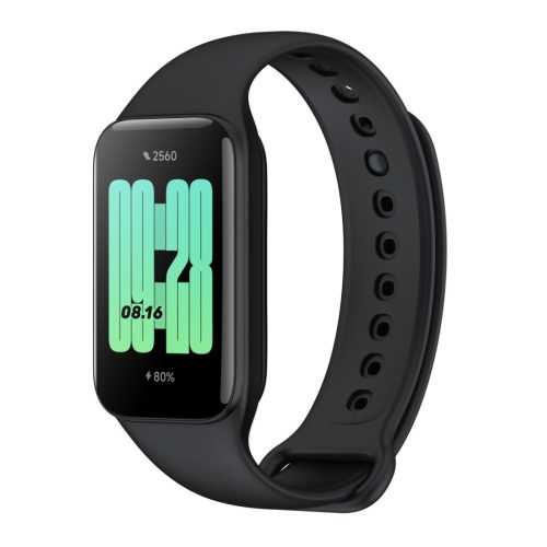 Xiaomi Redmi Smart Band 2 GL black, okoskarkötő, Bluetooth 5.1, 210 mAh, gyorsulásmérő, PPG szenzor