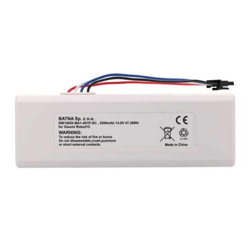 Xiaomi robot 1C P1904-4S1P-MM, 3200 mAh, 47.36 Wh, replacement battery, STYTJ01ZHM Mijia 1C P1904-4S1P-MM (Dreame MC1808)