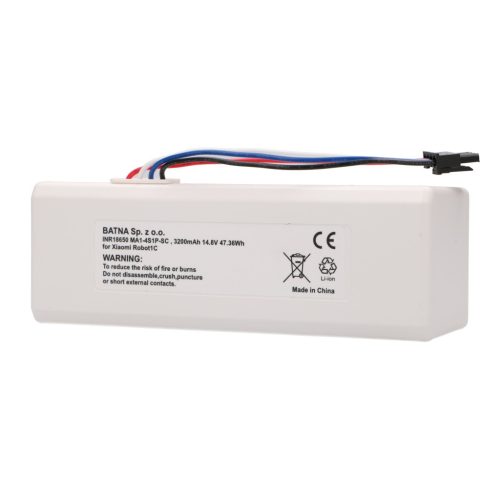 Xiaomi robot 1C P1904-4S1P-MM, 3200 mAh, 47.36 Wh, replacement battery, STYTJ01ZHM Mijia 1C P1904-4S1P-MM (Dreame MC1808)