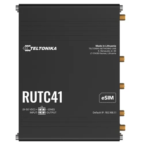 Teltonika RUTC41 | Edge router | 4x RJ45 100 Mb/s, LTE Cat 4, Wi‑Fi 4, RutOS