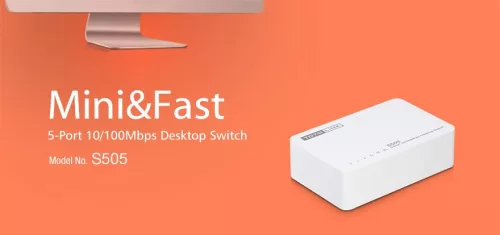 Totolink S505 | Switch | 5x RJ45 100Mb/s, Desktop