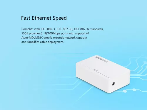 Totolink S505 | Switch | 5x RJ45 100Mb/s, Desktop
