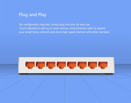 Totolink S808G | Switch | 8x RJ45 1000Mb/s Gigabit, Desktop