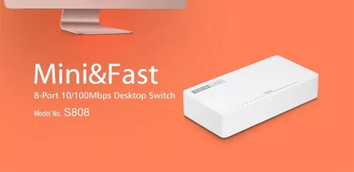 Totolink S808 | Switch | 8x RJ45 100Mb/s, Desktop
