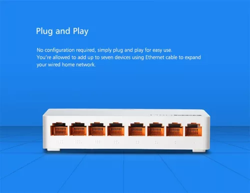 Totolink S808 | Switch | 8x RJ45 100Mb/s, Desktop