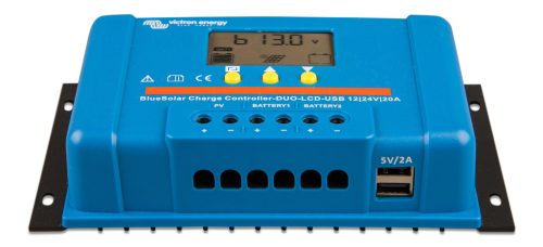 Victron Energy BlueSolar PWM-LCD&USB 12/24V-5A 12V / 24V 5A Solarladeregler