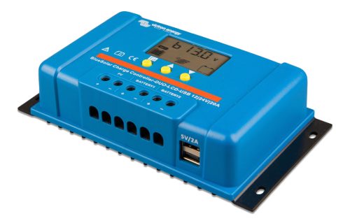 Victron Energy BlueSolar PWM-LCD&USB 12/24V-5A 12V / 24V 5A Solarladeregler