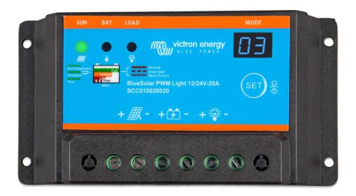 Victron Energy BlueSolar PWM-Light 12/24V-10A 12V / 24V 10A Solarladeregler