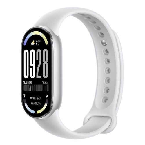 Xiaomi Smart Band 10 – Gletscher Silber | Smartband | Bluetooth 5.4, 233 mAh, 1,72", 5 ATM, Beschleunigungssensor, Gyroskop, PPG-Sensor