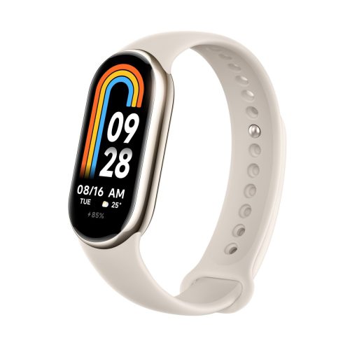 Xiaomi Smart Band 8 Graphite Gold – Smart Bracelet – Bluetooth 5.1, 190 mAh Battery, 1.62" Display, 5 ATM Water Resistance, Accelerometer, Gyroscope, PPG Sensor