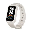 Xiaomi Smart Band 9 Active okoskarkötő – bézs-fehér | Bluetooth 5.3, 300 mAh, 1,47" kijelző, 5 ATM vízállóság, gyorsulásmérő, PPG szenzor