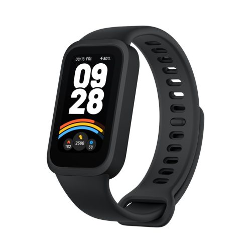 Xiaomi Smart Band 9 Active – fekete | okoskarkötő | Bluetooth 5.3, 300 mAh, 1,47", 5 ATM, gyorsulásmérő, PPG szenzor