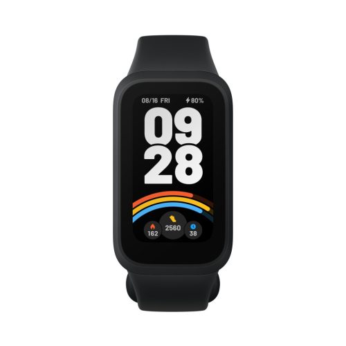 Xiaomi Smart Band 9 Active – fekete | okoskarkötő | Bluetooth 5.3, 300 mAh, 1,47", 5 ATM, gyorsulásmérő, PPG szenzor