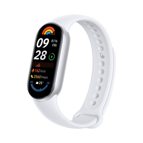 Xiaomi Smart Band 9 glacier silver | smart bracelet | Bluetooth 5.4, 233 mAh, 1.62", 5 ATM, accelerometer, gyroscope, PPG sensor