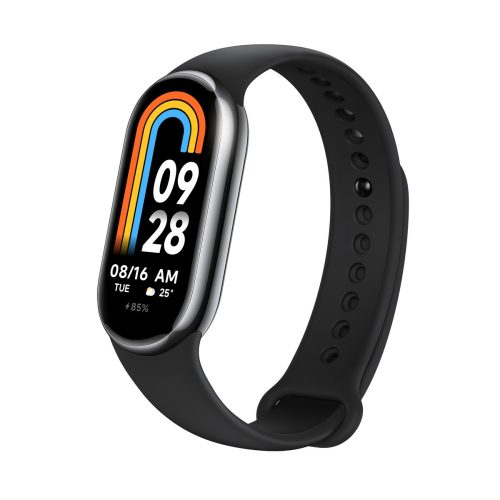 Xiaomi Smart Band 8 – grafitfekete | okoskarkötő | Bluetooth 5.1, 190 mAh, 1,62", 5 ATM, gyorsulásmérő, giroszkóp, PPG-érzékelő