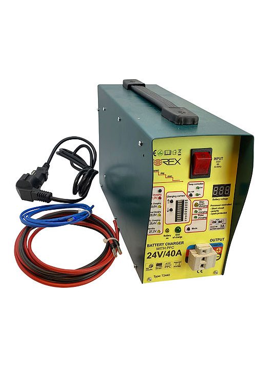Forex akkumulátortöltõ (beépíthető) 24V 40A