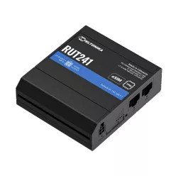   Ipari 4G LTE router Teltonika RUT241 eSIM, Cat 4, 2 × RJ45 100 Mb/s