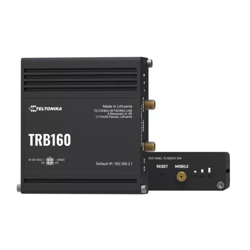 Teltonika TRB160 LTE IoT gateway, Cat 6, 1 × RJ45 1000 Mb/s, IP30