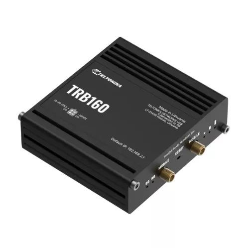 Teltonika TRB160 LTE IoT gateway, Cat 6, 1 × RJ45 1000 Mb/s, IP30