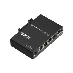 Teltonika TSW114 5 portos gigabites DIN-sínes switch