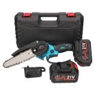 EXTRALINK Akku-Kettensäge für Äste 15 cm, 2x 21V 2000mAh Akku