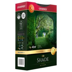   Graminex Premium Shade Rasensamenmischung, 1 kg, für schattige Plätze, 40 m²