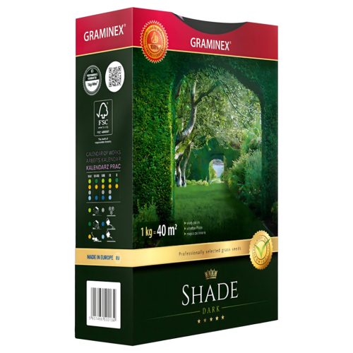 GRAMINEX PREMIUM TRAWA MIESZANKA SHADE 1KG 40M DO ZACIEMNIONYCH MIEJSC