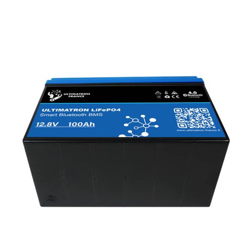 Ultimatron France UBL Serie 12.8V 100Ah Lithium LiFePO4 Batterie (integriertes BMS und Bluetooth) für Solarsysteme, Wohnmobile, Boote