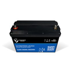   Ultimatron France UBL sorozat 12.8V 150Ah PRO Lítium LiFePO4 akkumulátor (beépített BMS és Bluetooth) Napelemes rendszerekhez, Lakóautókhoz, Hajókhoz