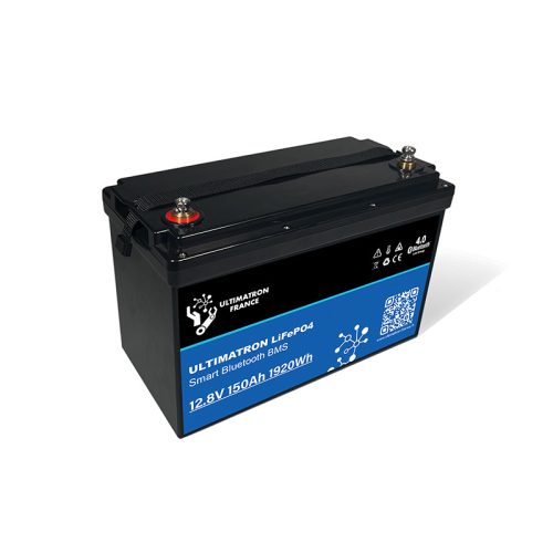 Ultimatron France UBL Serie 12.8V 150Ah PRO Lithium LiFePO4 Batterie (integriertes BMS und Bluetooth) für Solarsysteme, Wohnmobile, Boote