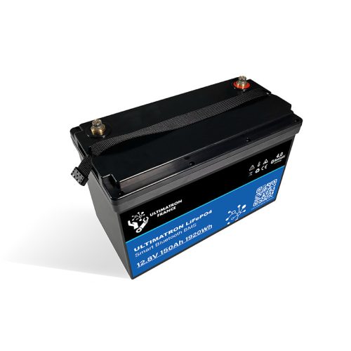 Ultimatron France UBL Serie 12.8V 150Ah PRO Lithium LiFePO4 Batterie (integriertes BMS und Bluetooth) für Solarsysteme, Wohnmobile, Boote