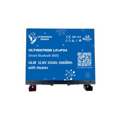   Ultimatron France ULM sorozat 12.8V 310Ah ülés alatti Lítium LiFePO4 akkumulátor (beépített BMS, Bluetooth és fűtőfólia) Napelemes rendszerekhez, Lakóautókhoz, Hajókhoz