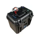 Ultimatron France ULP sorozat hordozható 12,8 V 100 Ah LiFePO4 akkumulátor (Smart BMS, Bluetooth és színes kijelző)