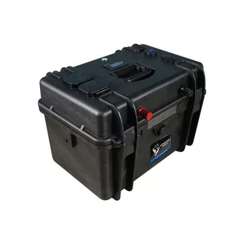 Ultimatron France ULP sorozat hordozható 12,8 V 280 Ah LiFePO4 akkumulátor (Smart BMS, Bluetooth és színes kijelző)