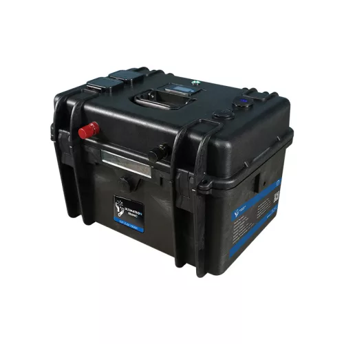 Ultimatron France ULP sorozat hordozható 25,6 V 100 Ah LiFePO4 akkumulátor (Smart BMS, Bluetooth és színes kijelző)