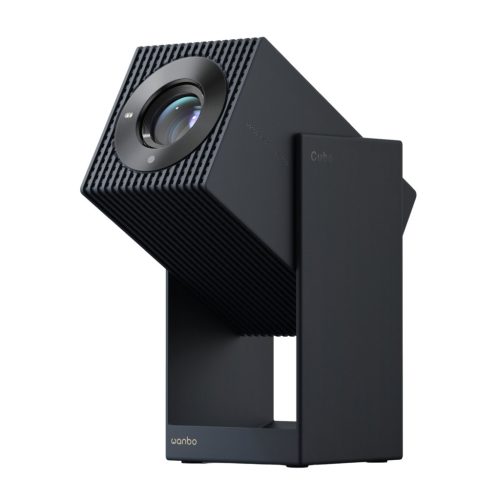 Wanbo Cube 2 Pro blauer Projektor – 500 ANSI, Android TV 11, Gimbal-Funktion